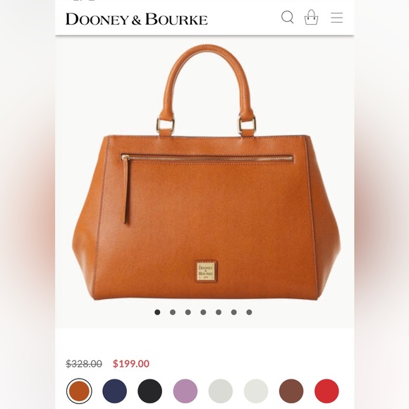 Dooney & Bourke saffiano zip satchel crossbody - Picture 13 of 15